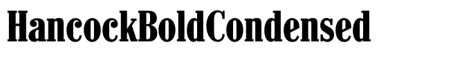 HancockBoldCondensed
