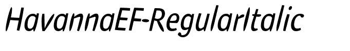 HavannaEF-RegularItalic