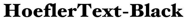 HoeflerText-Black