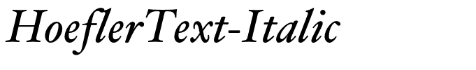 HoeflerText-Italic