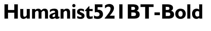 Humanist521BT-Bold