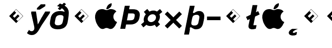 HydraText-BlackItalicExpert