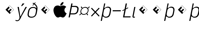 HydraText-LightItalicExpert