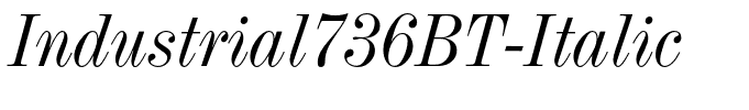 Industrial736BT-Italic