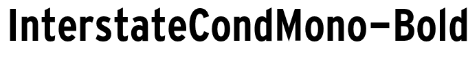 InterstateCondMono-Bold