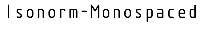 Isonorm-Monospaced