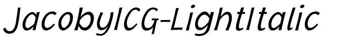 JacobyICG-LightItalic