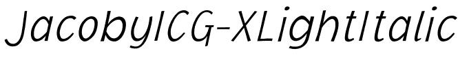 JacobyICG-XLightItalic
