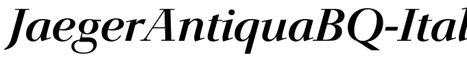 JaegerAntiquaBQ-Italic