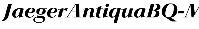 JaegerAntiquaBQ-MediumItalic