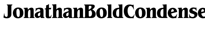 JonathanBoldCondensed