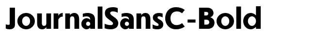 JournalSansC-Bold