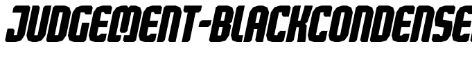 Judgement-BlackCondensedItalic