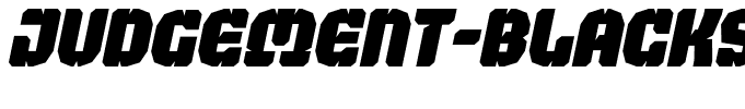 Judgement-BlackStencilItalic