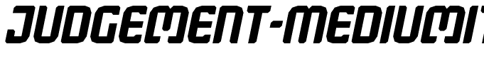Judgement-MediumItalic