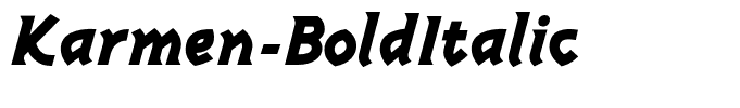 Karmen-BoldItalic
