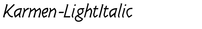 Karmen-LightItalic