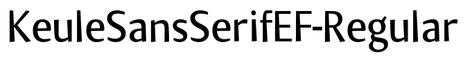 KeuleSansSerifEF-Regular