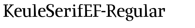 KeuleSerifEF-Regular
