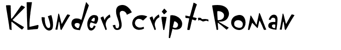 KlunderScript-Roman