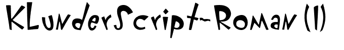 KlunderScript-Roman(1)