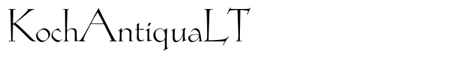 KochAntiquaLT