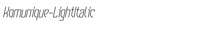 Komunique-LightItalic
