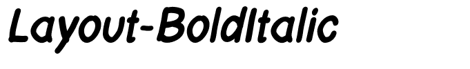Layout-BoldItalic