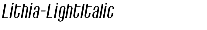 Lithia-LightItalic