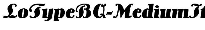 LoTypeBQ-MediumItalic