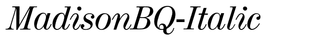 MadisonBQ-Italic