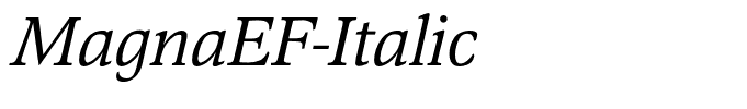 MagnaEF-Italic