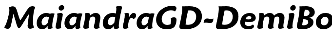 MaiandraGD-DemiBoldItalic