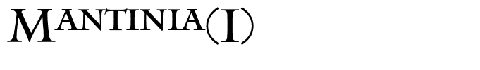 Mantinia(1)