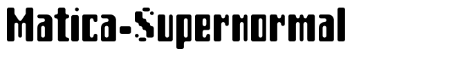 Matica-Supernormal