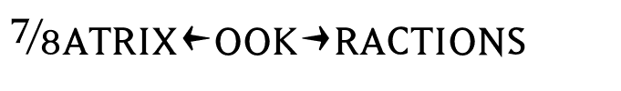 MatrixBookFractions
