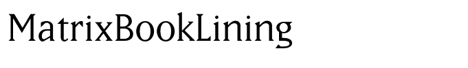 MatrixBookLining