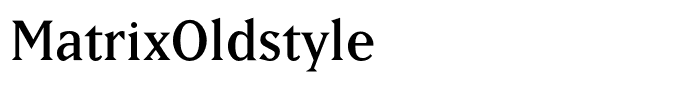 MatrixOldstyle