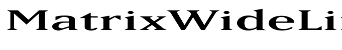 MatrixWideLining