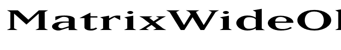 MatrixWideOldstyle