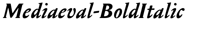 Mediaeval-BoldItalic