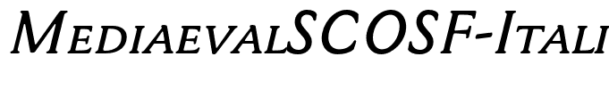 MediaevalSCOSF-Italic
