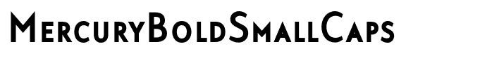 MercuryBoldSmallCaps
