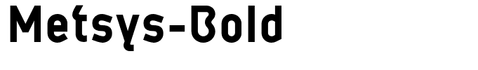 Metsys-Bold