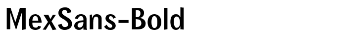 MexSans-Bold