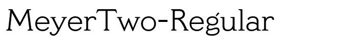 MeyerTwo-Regular