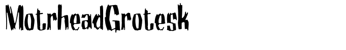 MotrheadGrotesk