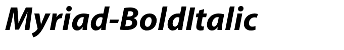 Myriad-BoldItalic
