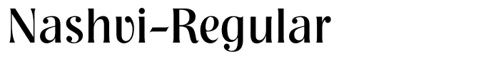 Nashvi-Regular