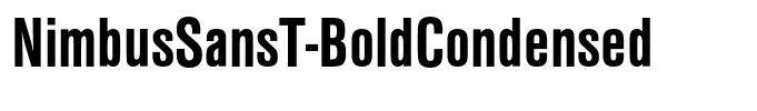 NimbusSansT-BoldCondensed